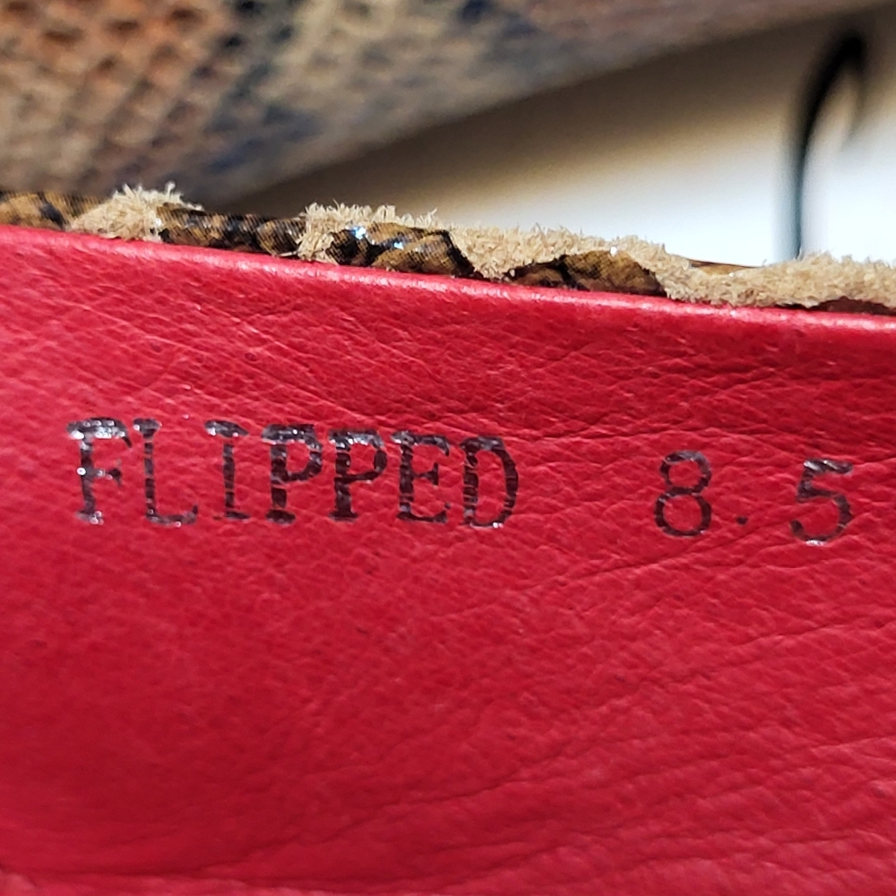 Jeffrey Campbell Flipped Brown Python Snakeskin F… - image 3